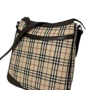 ランクB バーバリーロンドン　ノバチェック　ショルダーバッグ